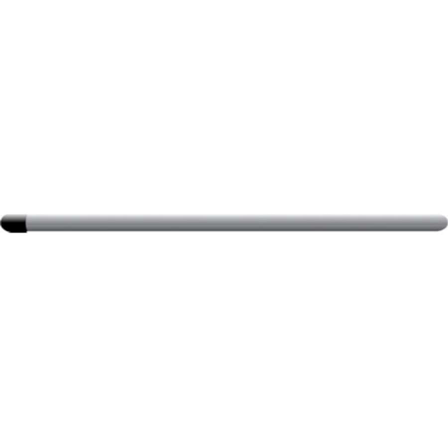 1 in. x 36 in. Steel Ground Mount installed in the ground, securely holding a telescopic pole for outdoor display.