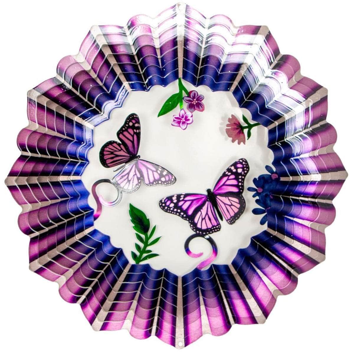 Spinfinity 12" 3D Purple Butterfly Metal Spinner