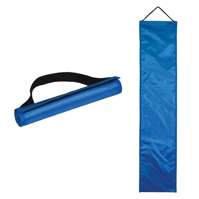 36'' Teal Kite Bag made from ripstop polyester, featuring a spacious interior and Velcro closures, ideal for kite storage and outdoor activities.