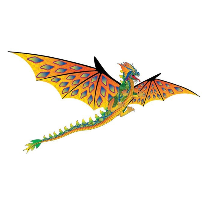 3D Supersize Dragon kite soaring in the sky, showcasing vibrant colors and intricate details, perfect for outdoor fun.