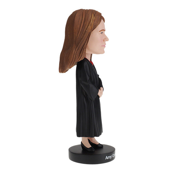 Amy Coney Barrett bobblehead featuring detailed hand-painted likeness of the Supreme Court justice, perfect for collectors and political enthusiasts.
