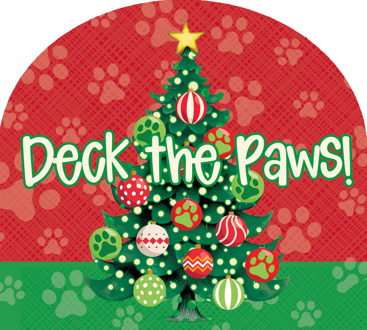 9.25x7.5 PVC interchangeable Arbor Mate-Deck The Paws panel featuring playful pet designs displayed in a vibrant garden.