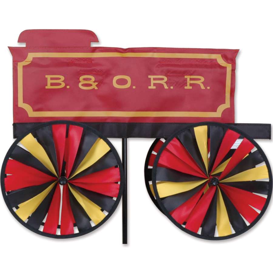 B&O Tender Spinner depicting an intricately designed Baltimore & Ohio Railroad tender, spinning gracefully on a display stand.