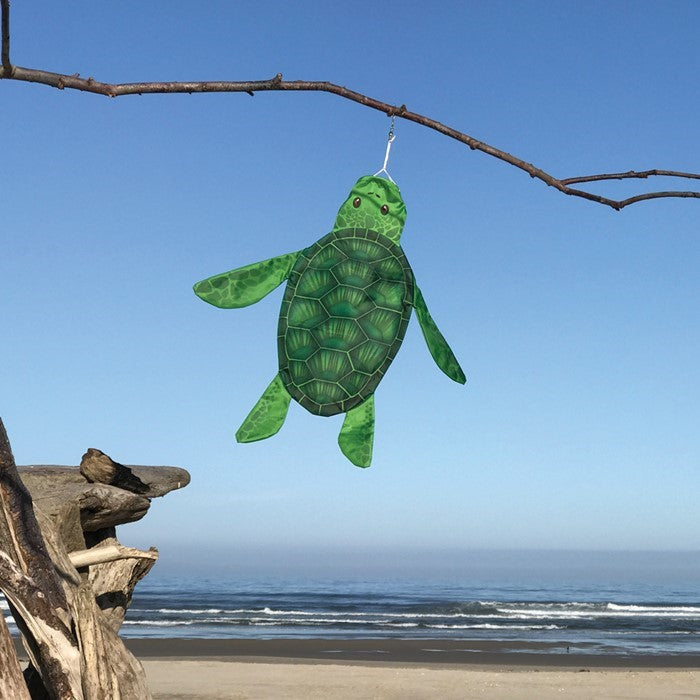 Baby Sea Turtle 3D Windsock featuring vivid colors and playful design, gently swaying in the breeze, perfect for marine-themed decor.