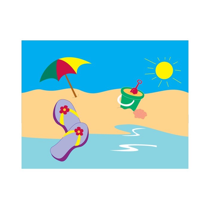 Colorful Beach Scene 40" Windsock with surfboards and whimsical tails on display, adding a coastal vibe to any outdoor setting.