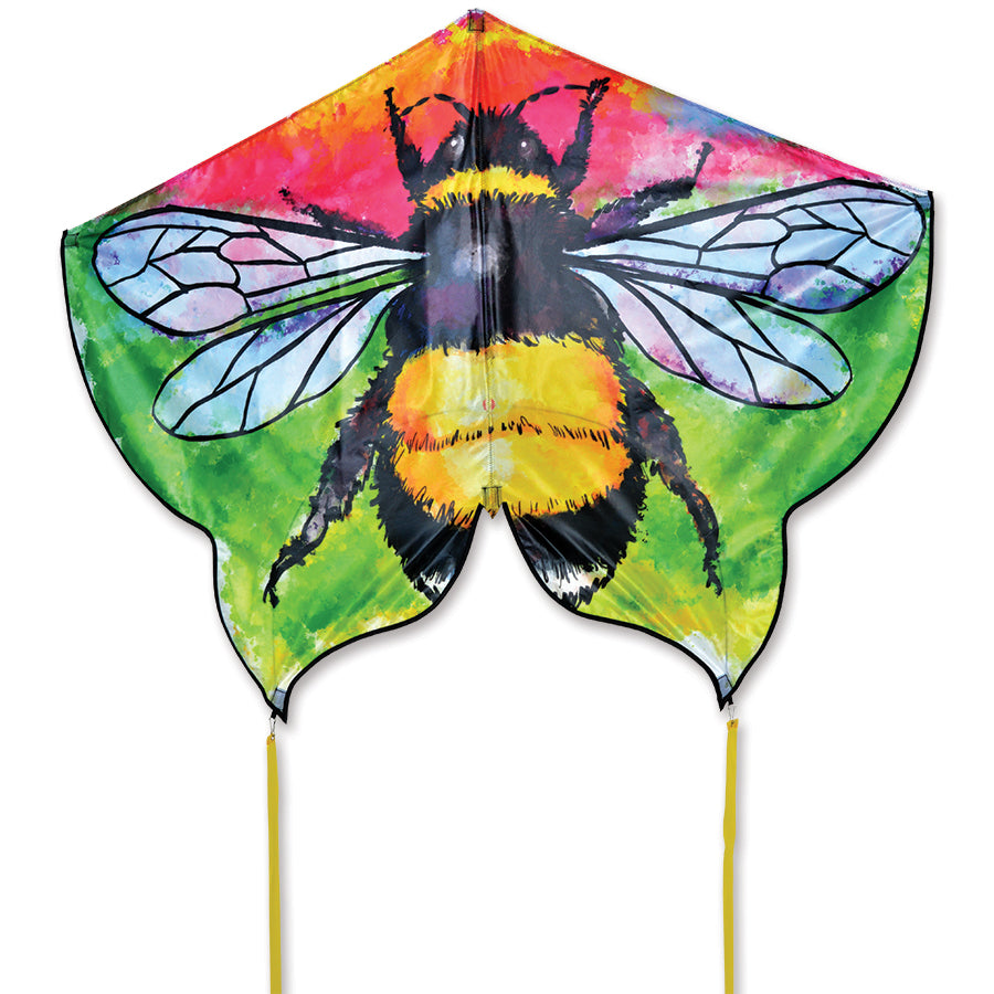The Butterfly Kite is a vibrant, beautifully designed kite measuring 52 x 37 inches, perfect for family fun and outdoor play, displayed against a clear blue sky.