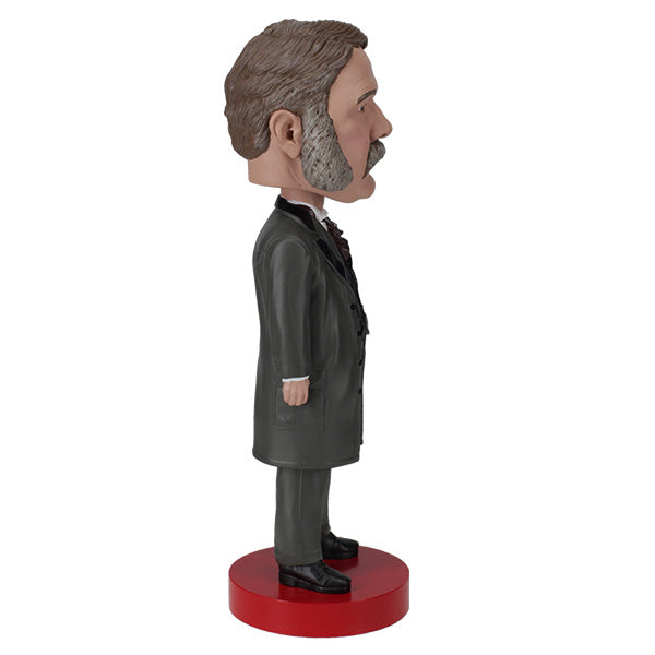 Chester A. Arthur bobblehead standing 8 inches tall, hand-painted with detailed features, showcasing the 21st president in a collector's display.
