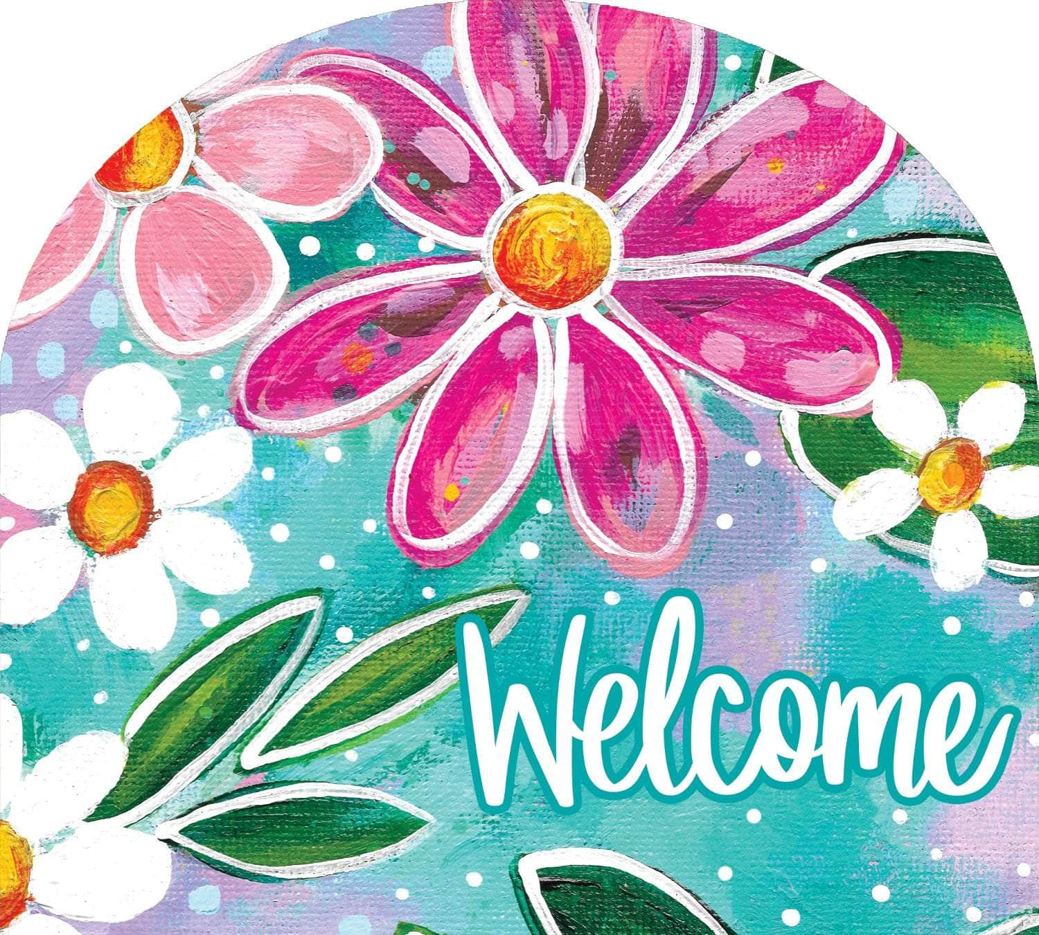 Fantastic Flowers Arbor Mate panel featuring a vibrant floral design, crafted from durable PVC to bring elegance and color to your garden or outdoor space.