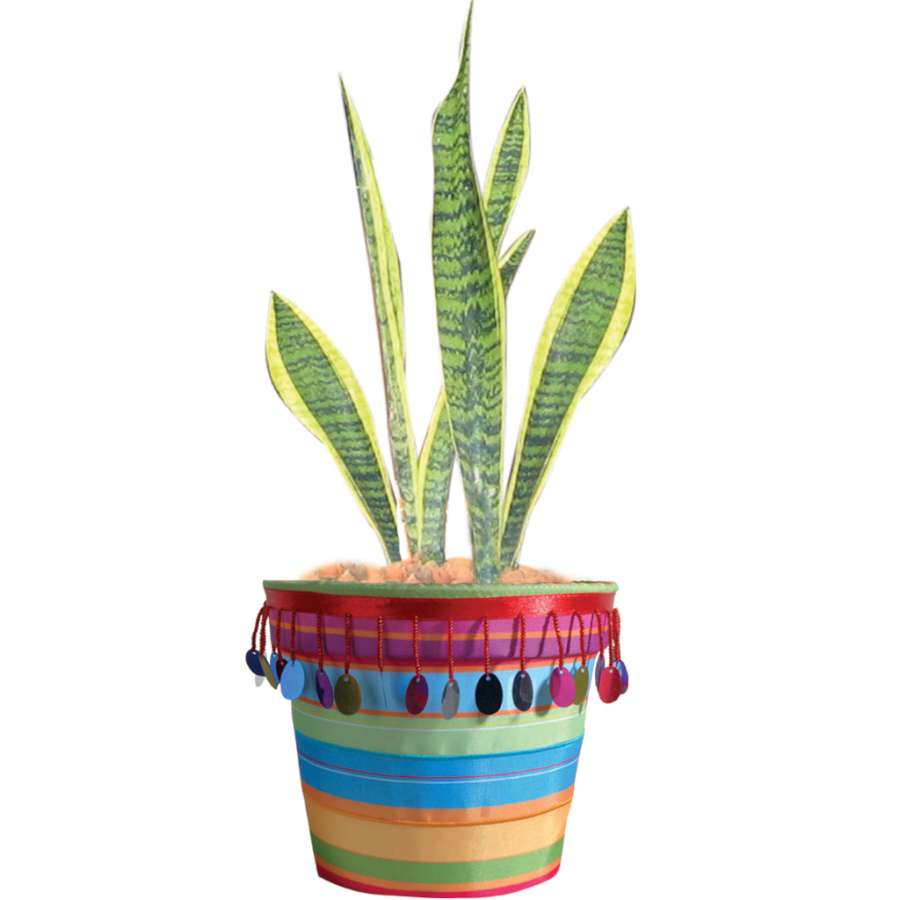 Flower Pot Cover - Mystic Vibrations showing stylish design, enhancing an indoor plant in a cozy living room setting.