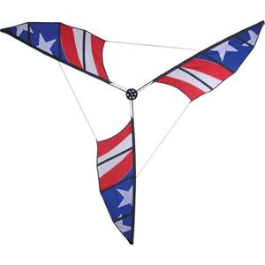 **Alt Text** The 6.5 ft. Wind Generator in vibrant colors spins gracefully in an outdoor garden setting, showcasing a blend of artistry and engineering.