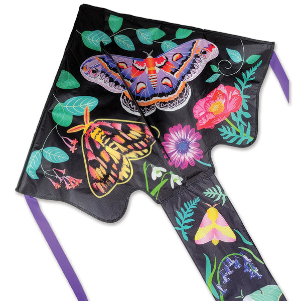 Large Easy Flyer Kite - Moths with beautiful design, perfect for stable flying in winds from 5 to 18 mph.