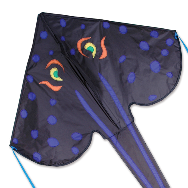 Large Easy Flyer Kite - Stingray with graceful design, perfect for stable flying in winds from 5 to 18 mph.