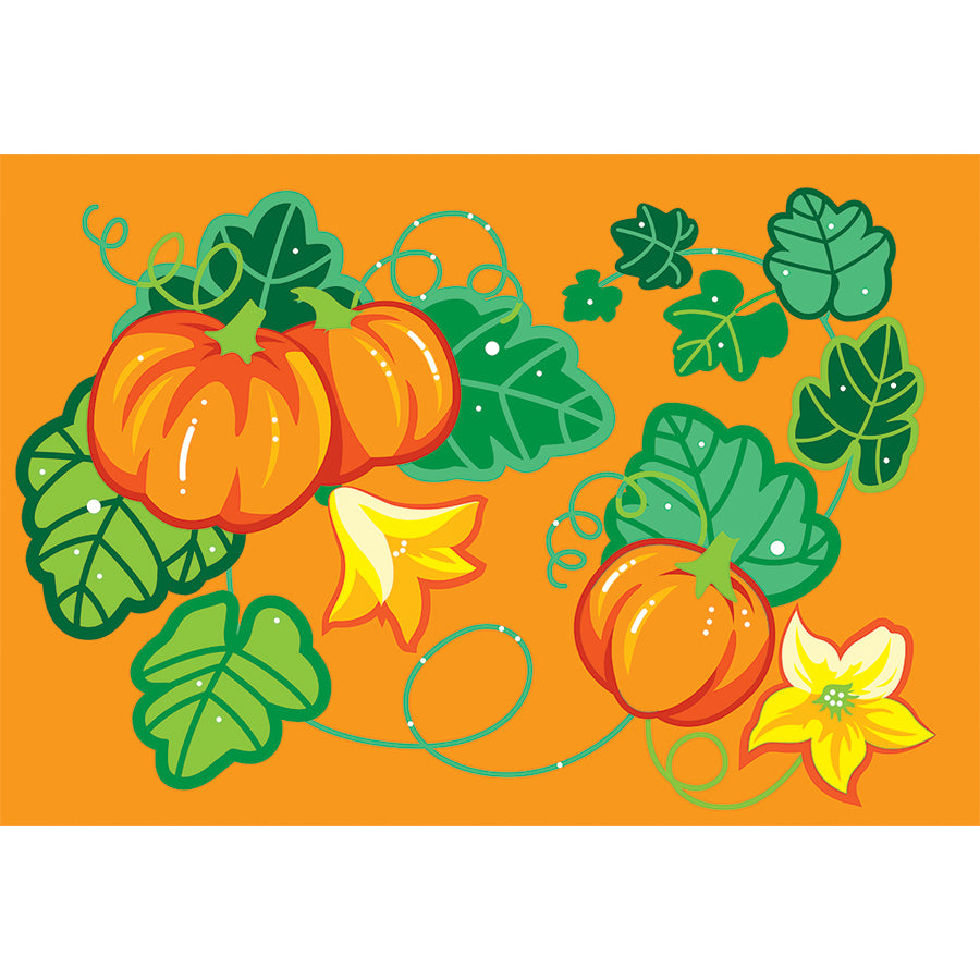 Pumpkin Windsock features embroidered applique pumpkins displayed outdoors, adding a festive autumn touch to the environment.