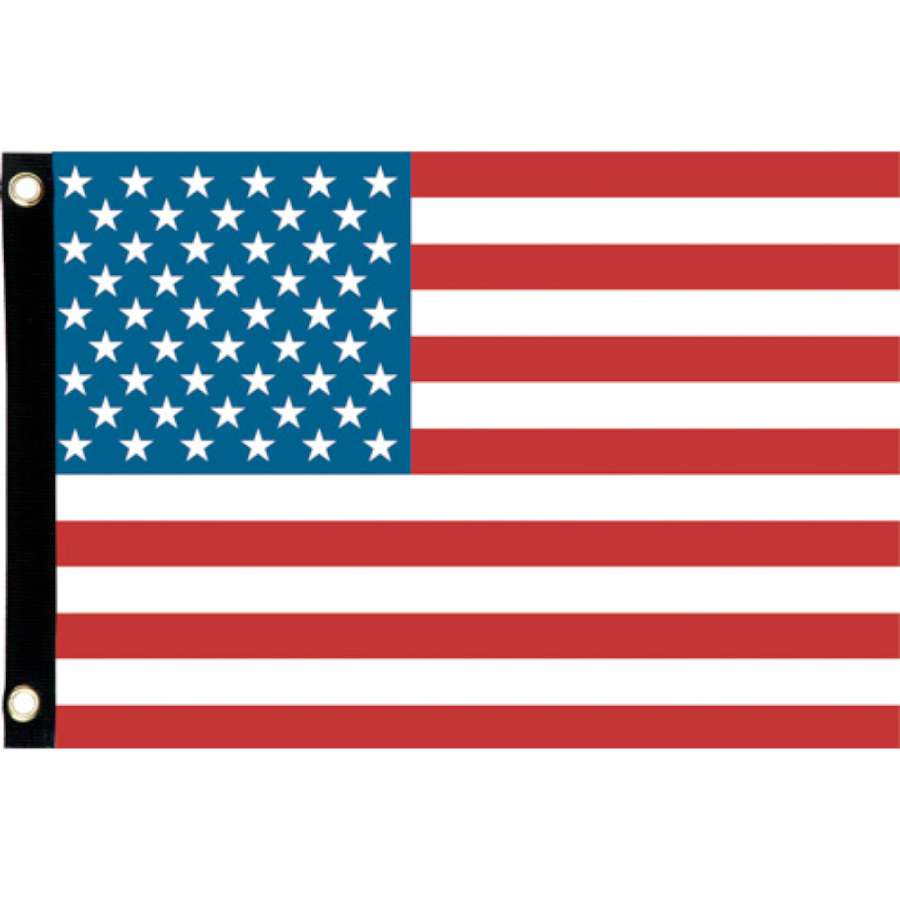 Seafarer Flag - America displayed on a flagpole, showcasing vibrant stars and stripes design, perfect for outdoor settings.