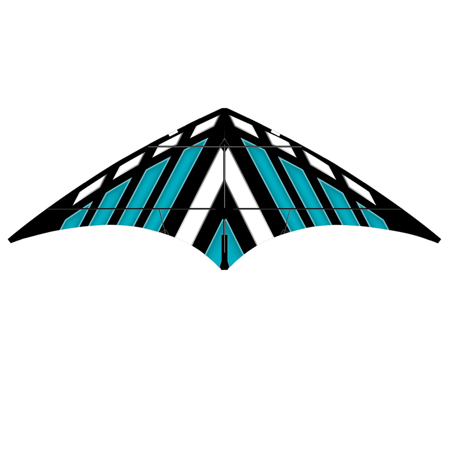 Teal DC Sport 70 Kite displayed in the sky, showcasing its vibrant color and large 70-inch size against a clear blue backdrop.