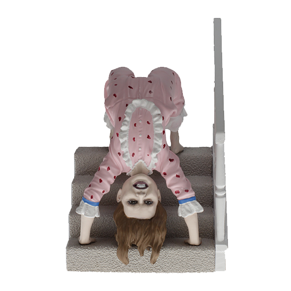 The Exorcist: Reagan on Stairs bobblehead showcasing a detailed horror scene of Reagan descending stairs, capturing the essence of the iconic film.