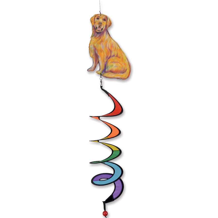 Twister Golden Retriever figurine beautifully crafted with intricate details, showcased against a neutral background.