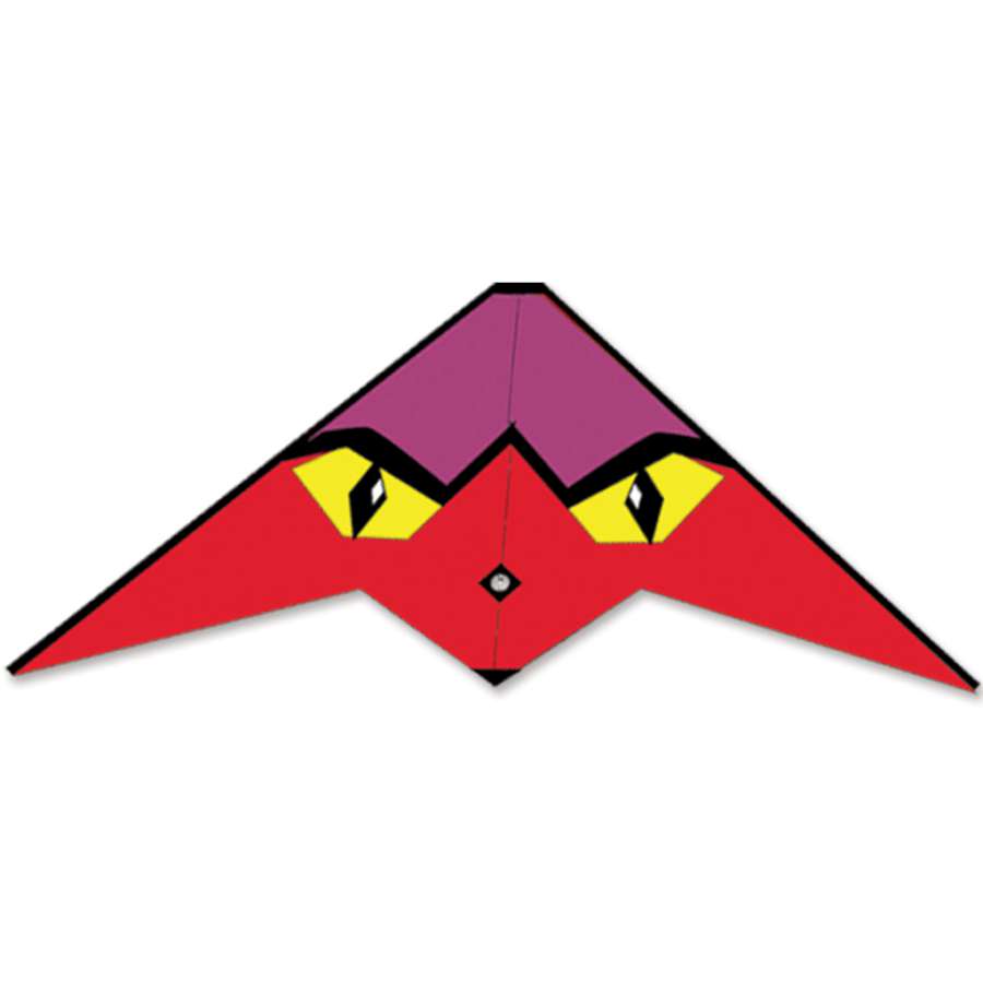 Ultrawing - The Watcher sport kite with vibrant colors and a 69-inch wingspan soaring against a clear blue sky during outdoor play.