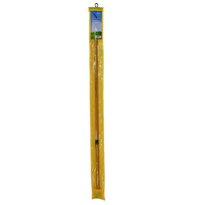 10 FT Flexible Telescoping Pole made of lightweight fiberglass, fully extended to display a windsock in an outdoor setting.