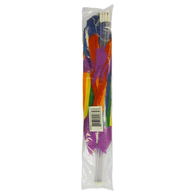 18-inch Rainbow Trout on a 21-inch no-shatter plastic wand, features a colorful design perfect for playful outdoor and indoor activities.