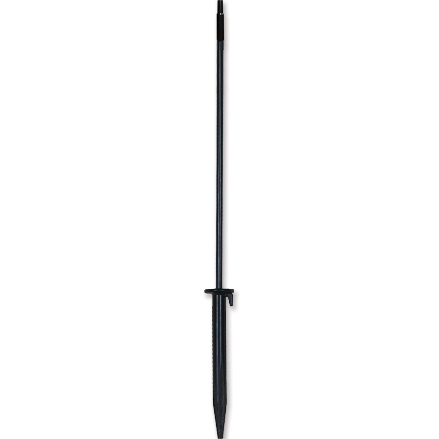 3/8 in. Ground Mount Extension Kit including 38-inch pole and ground stake, ideal for flag and banner displays in an outdoor setting.