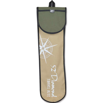 The 52-inch Travel Diamond Kite features vibrant colors and a modern design, showcasing SnapRod technology for easy setup, perfect for outdoor fun.