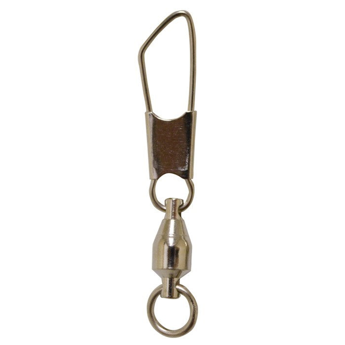 #6 Ball Bearing Swivels in a 12-piece pack designed for smooth rotation in hanging decorations and kite lines, featuring durable white nickel construction.