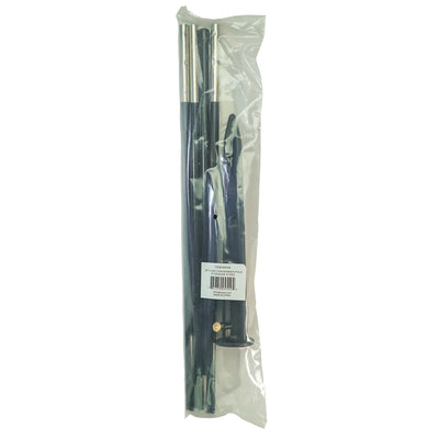 6' 4-Section Freestanding Banner Pole with Ground Stake for feather banners, featuring a sturdy fiberglass structure and soft plastic end cap.