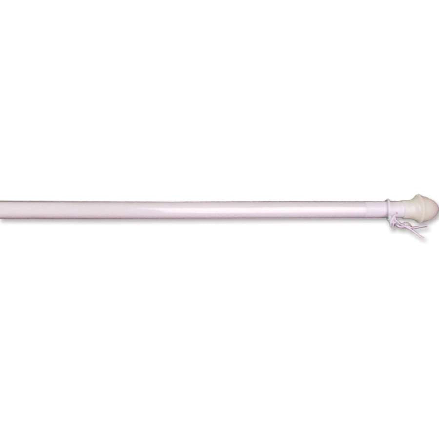 60 in. Fiberglass Pole with Rotating Sleeve, allowing flags to wave freely without tangling, set in a vibrant garden display.