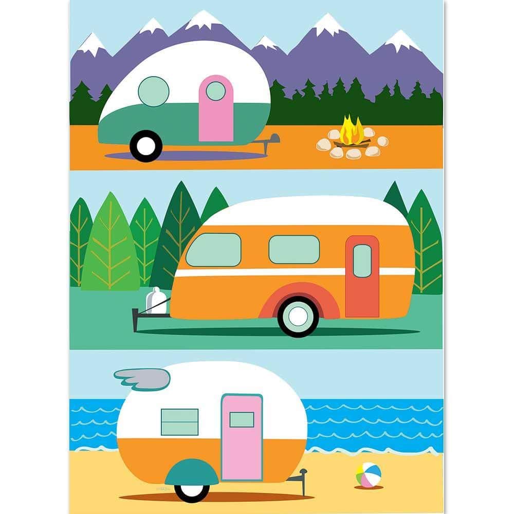 Printed 13x18 Everywhere I Roam garden flag on a standard stand, everyday yard decor with rich detail and a welcoming travel spirit.