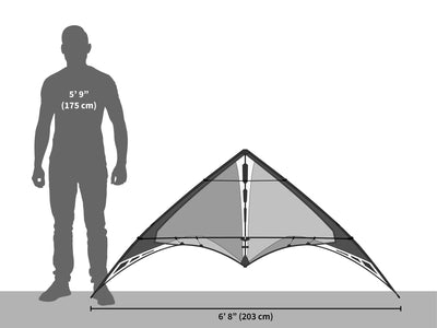 Prism Aether Stunt Kite size comparison