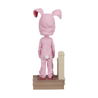 A Christmas Story Ralphie in Bunny Suit Bobblehead, a 7-inch collectible featuring Ralphie's pink bunny pajamas and memorable expression.