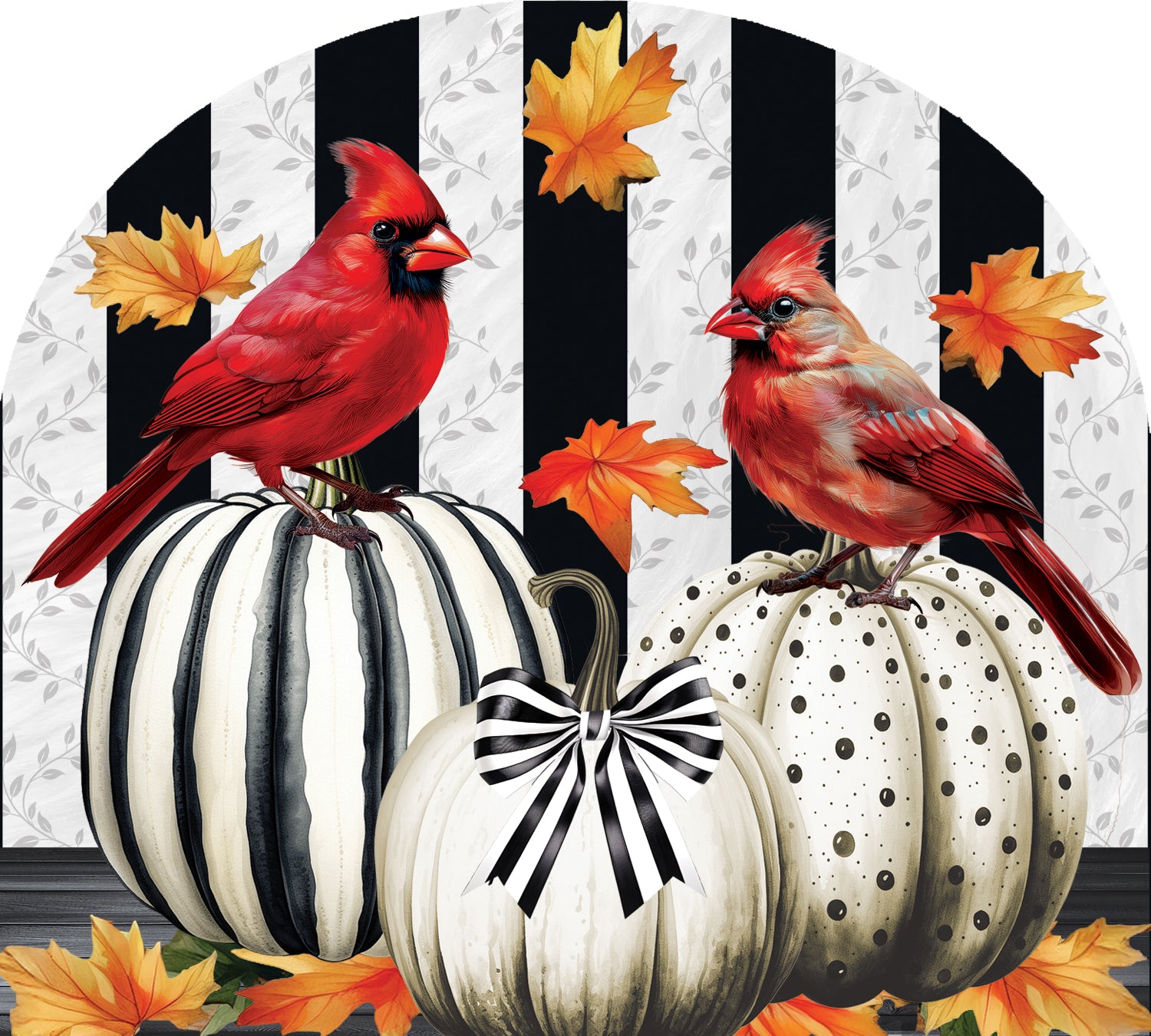 Arbor Mate-Cardinal Lantern featuring a red cardinal design, hanging outdoors with autumn leaves, enhancing garden visuals for fall.