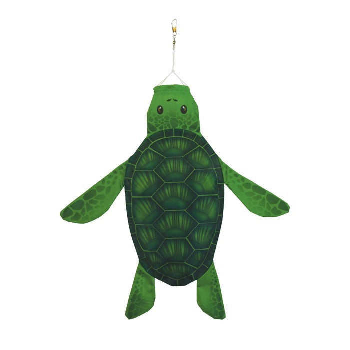 Baby Sea Turtle 3D Windsock featuring vivid colors and playful design, gently swaying in the breeze, perfect for marine-themed decor.