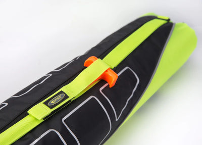 Three-line traction kite with water-relaunchable design, advanced control features, and smooth power delivery for land and water adventures.