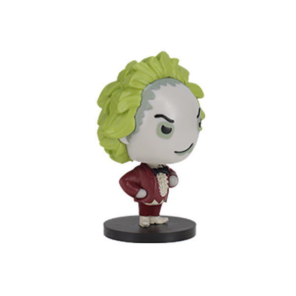 Beetlejuice Go! Bobblehead standing approximately 3 inches tall, showcasing vibrant colors and detailed design, perfect for horror movie fans.