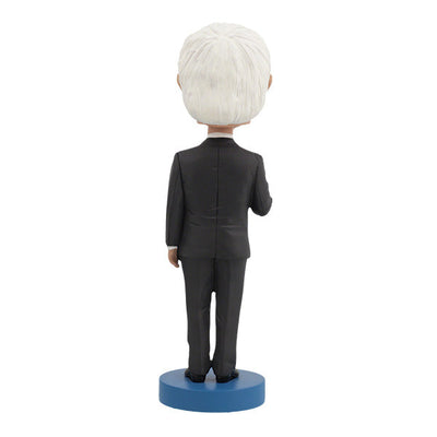 Bernie Sanders Bobblehead, approximately 7 inches tall, features intricate details and lifelike colors, perfect for political enthusiasts and collectors.