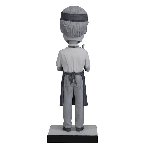 Better Call Saul Gene Takavic Bobblehead, standing 7 inches tall, featuring detailed hand-painted likeness and premium materials in a collector's box.