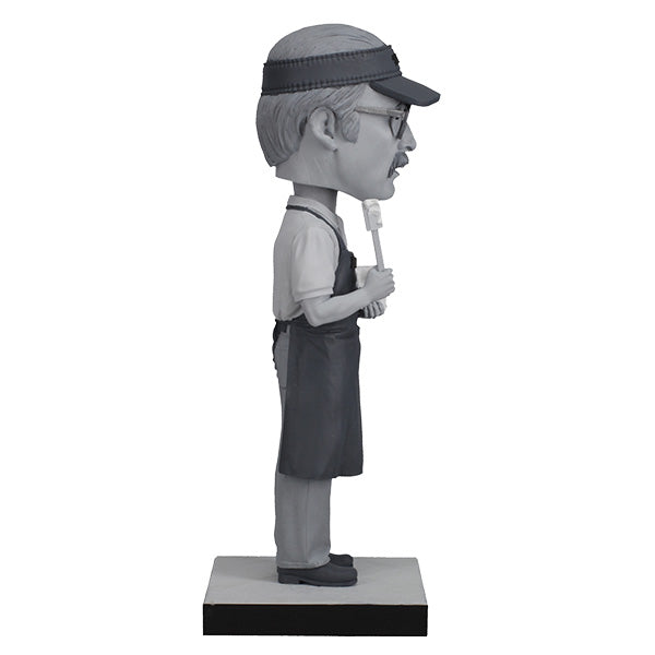 Better Call Saul Gene Takavic Bobblehead, standing 7 inches tall, featuring detailed hand-painted likeness and premium materials in a collector's box.