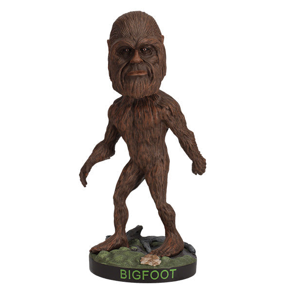 Bigfoot Bobblehead featuring a realistically painted Sasquatch figure standing 8 inches tall on a display shelf.