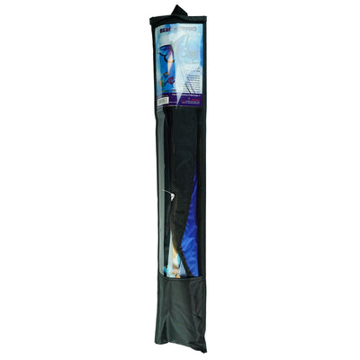 Blue Morpho Butterfly Kite soaring in the sky, featuring vibrant blue colors and a striking butterfly design, ready for outdoor fun.