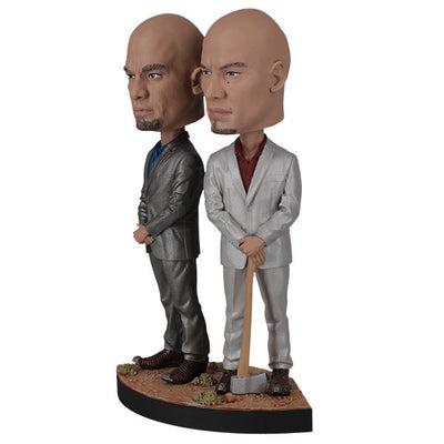 Breaking Bad - The Cousins Bobblehead depicting Leonel and Marco Salamanca, with detailed expressions and outfits, ideal for collectors.