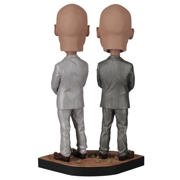 Breaking Bad - The Cousins Bobblehead depicting Leonel and Marco Salamanca, with detailed expressions and outfits, ideal for collectors.