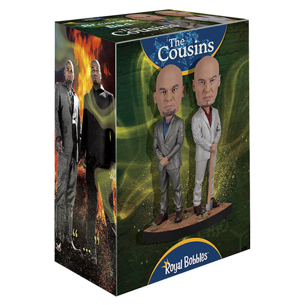 Breaking Bad - The Cousins Bobblehead depicting Leonel and Marco Salamanca, with detailed expressions and outfits, ideal for collectors.