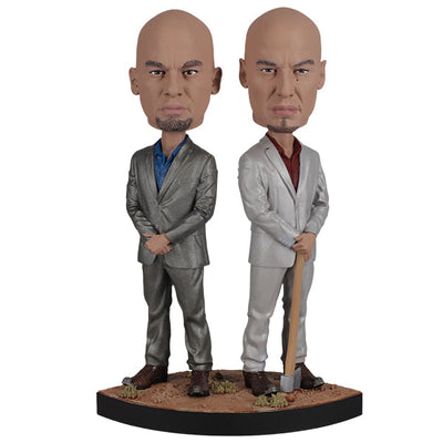 Breaking Bad - The Cousins Bobblehead depicting Leonel and Marco Salamanca, with detailed expressions and outfits, ideal for collectors.