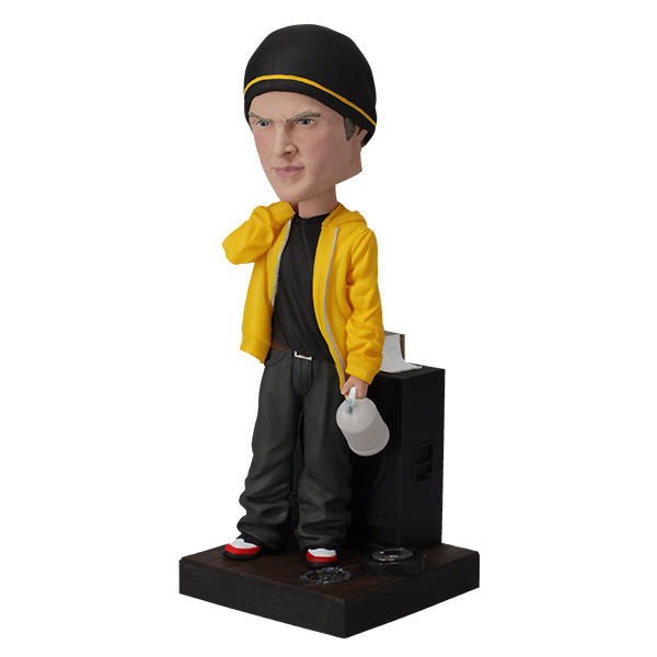 Breaking Bad Jesse Pinkman bobblehead standing 7 inches tall, hand-painted in high-quality polyresin showcasing Jesse's iconic style and expression.