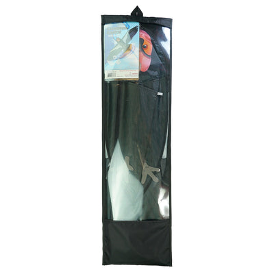 Realistic 84-inch California condor kite soaring in clear blue sky, showcasing detailed wings and applique talons against a backdrop of nature.