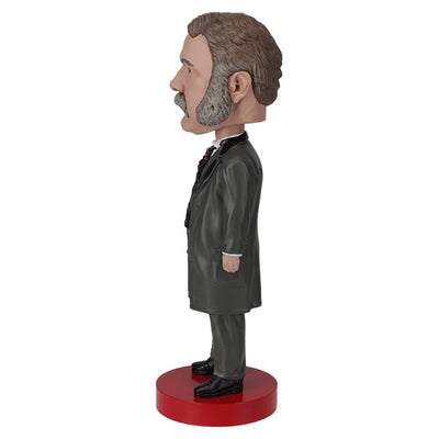 Chester A. Arthur bobblehead standing 8 inches tall, hand-painted with detailed features, showcasing the 21st president in a collector's display.