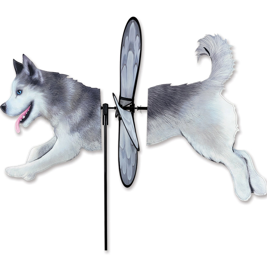 Deluxe Petite Spinner featuring snap-in propeller blades, designed to spin effortlessly in the breeze while enhancing garden aesthetics.