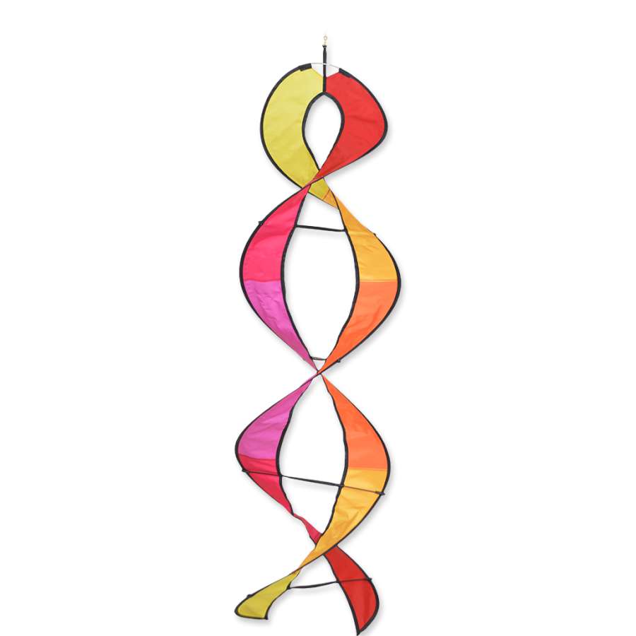 DNA Helix Twister blanket featuring colorful helix patterns, displayed artistically on a sofa in a cozy living room setting.